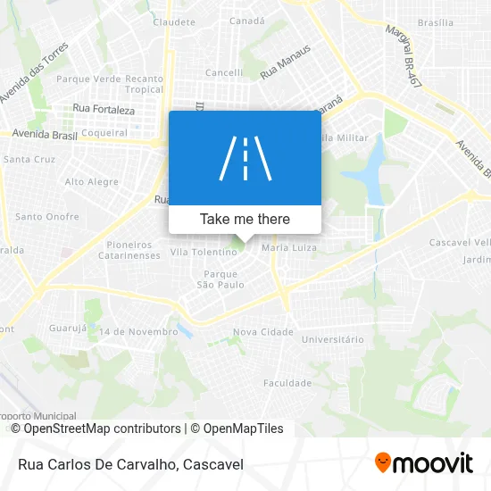 Rua Carlos De Carvalho map