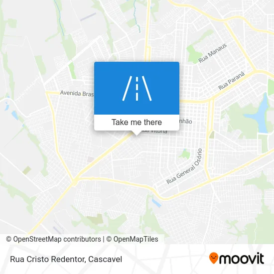 Rua Cristo Redentor map