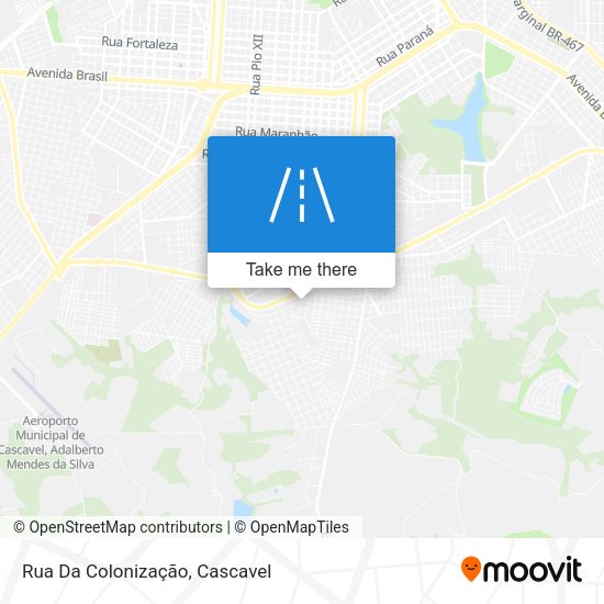 Rua Da Colonização map