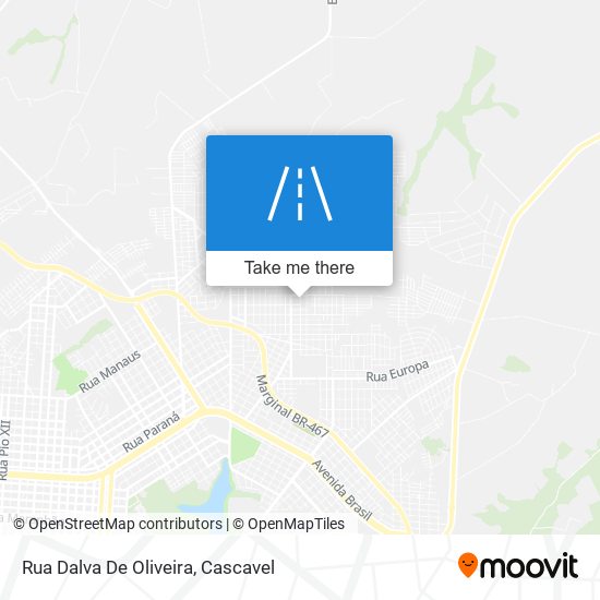 Rua Dalva De Oliveira map