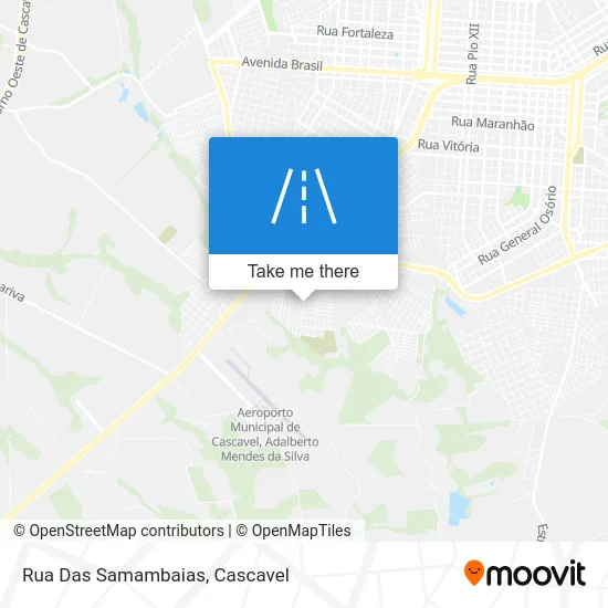 Rua Das Samambaias map