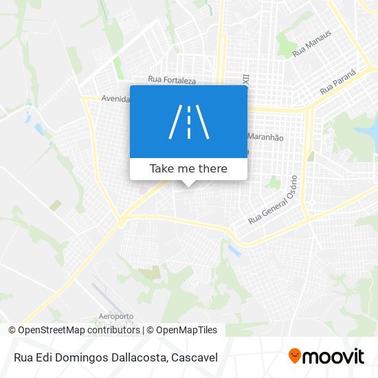 Mapa Rua Edi Domingos Dallacosta