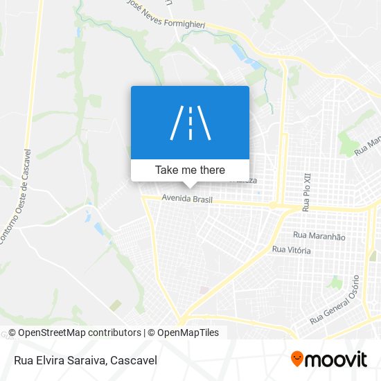 Mapa Rua Elvira Saraiva