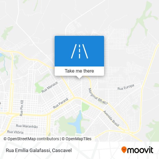 Mapa Rua Emília Galafassi