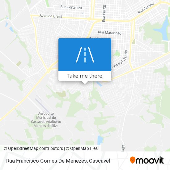 Mapa Rua Francisco Gomes De Menezes