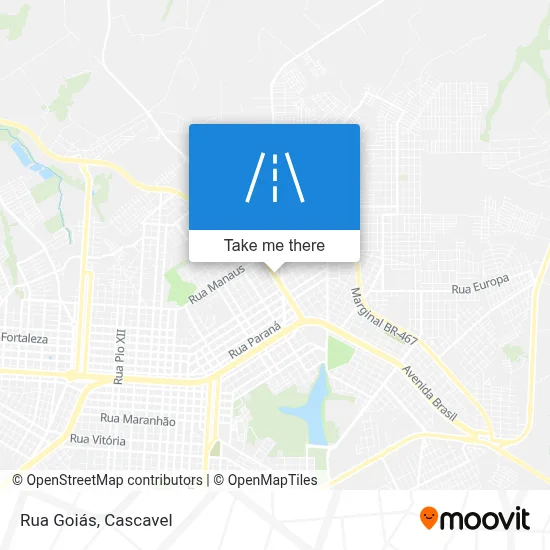 Rua Goiás map