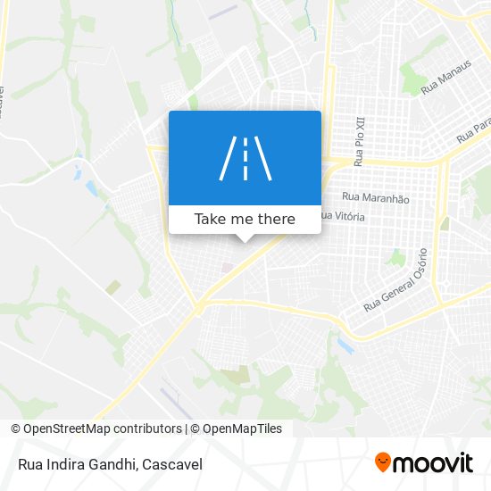 Rua Indira Gandhi map