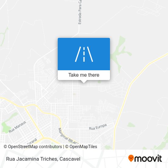 Rua Jacamina Triches map