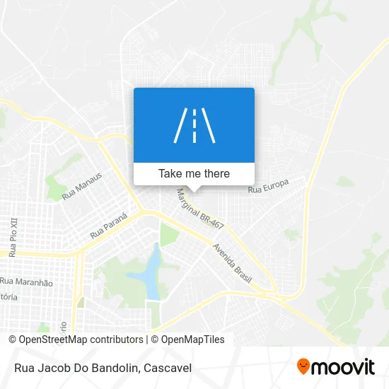 Rua Jacob Do Bandolin map