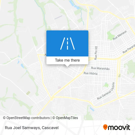 Rua Joel Samways map