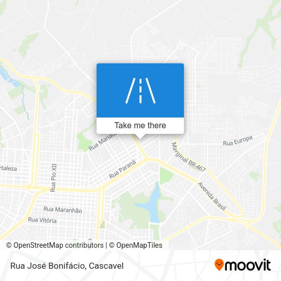 Rua José Bonifácio map