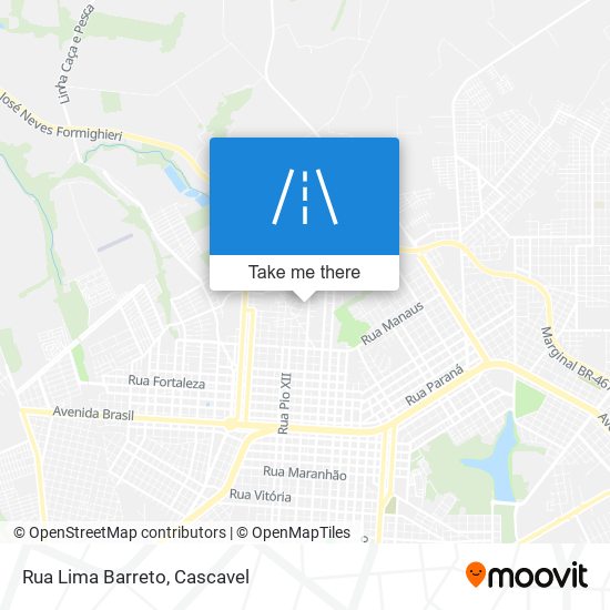 Rua Lima Barreto map