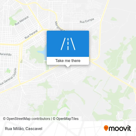 Rua Milão map
