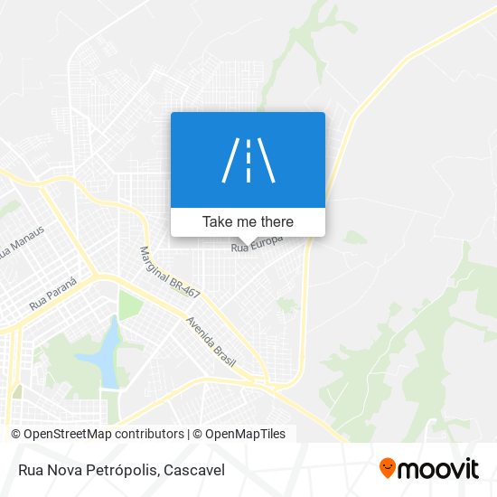 Rua Nova Petrópolis map