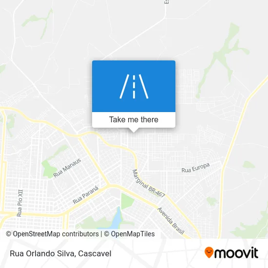 Rua Orlando Silva map