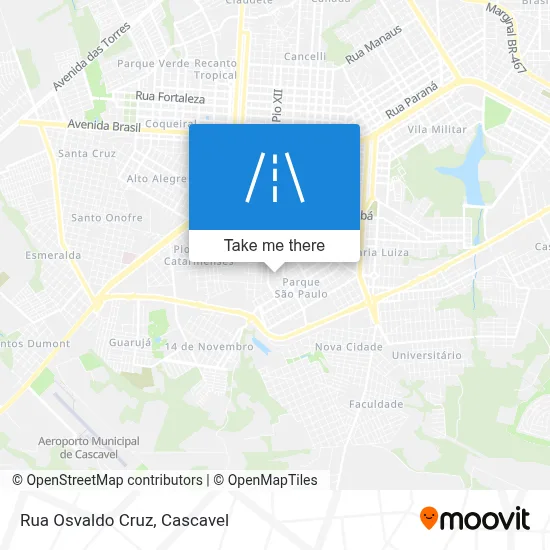 Rua Osvaldo Cruz map
