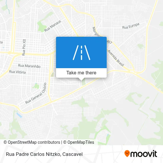 Rua Padre Carlos Nitzko map