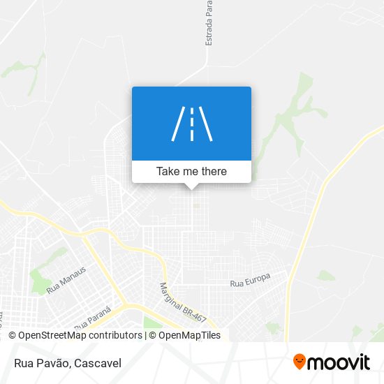 Mapa Rua Pavão