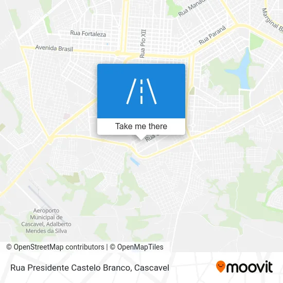 Rua Presidente Castelo Branco map