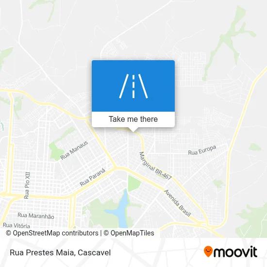 Rua Prestes Maia map
