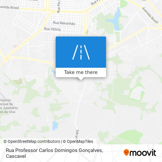 Mapa Rua Professor Carlos Domingos Gonçalves