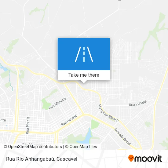 Rua Rio Anhangabaú map