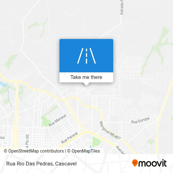 Rua Rio Das Pedras map