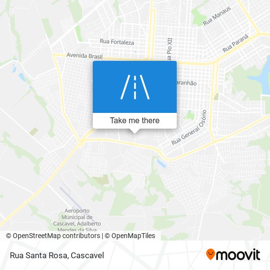 Mapa Rua Santa Rosa