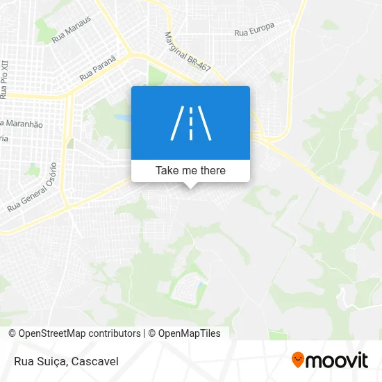 Rua Suiça map