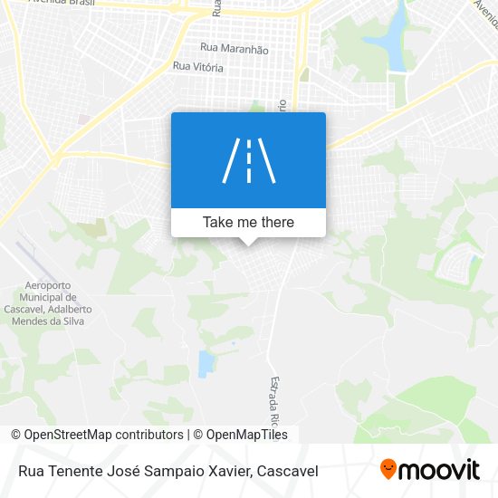 Rua Tenente José Sampaio Xavier map