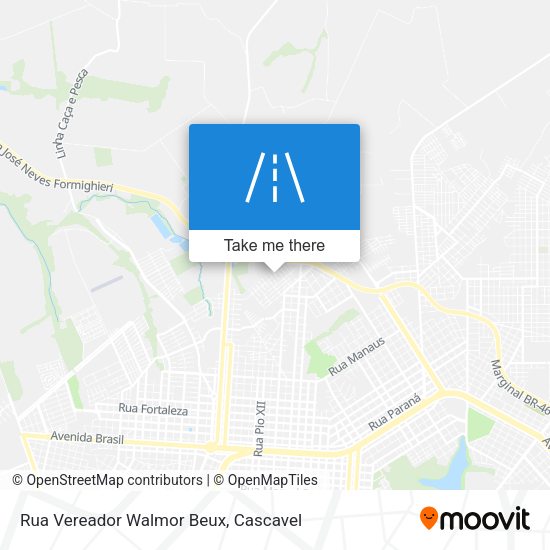 Rua Vereador Walmor Beux map