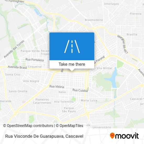 Rua Visconde De Guarapuava map