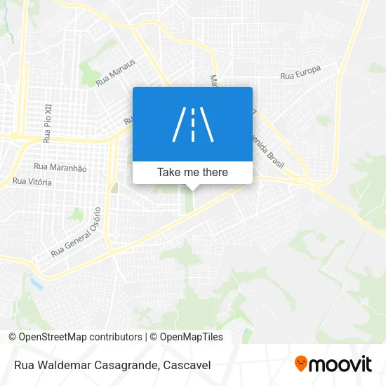 Rua Waldemar Casagrande map