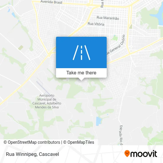 Rua Winnipeg map