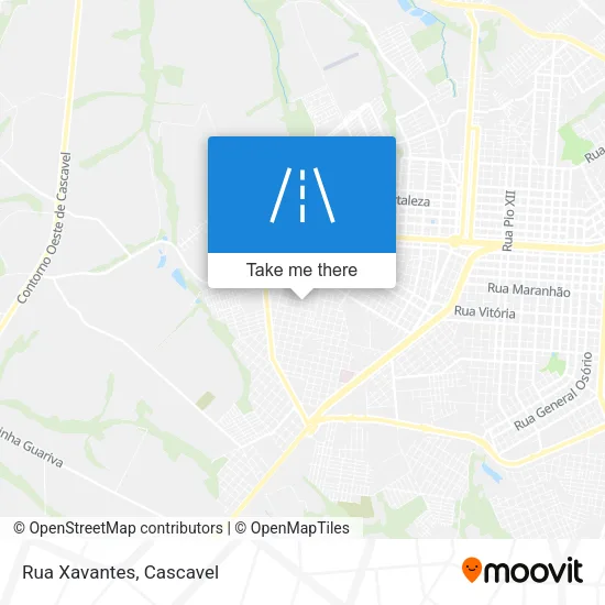Rua Xavantes map