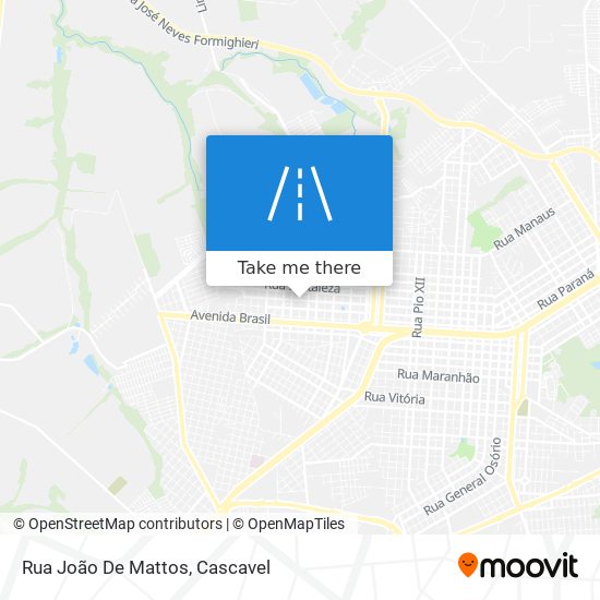 Mapa Rua João De Mattos