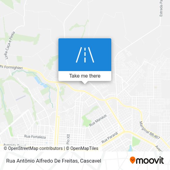 Rua Antônio Alfredo De Freitas map