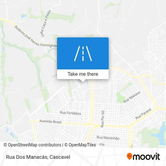 Rua Dos Manacás map