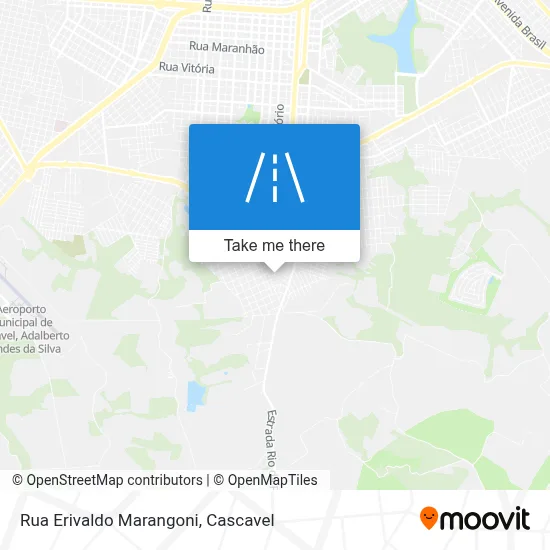 Rua Erivaldo Marangoni map