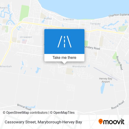 Cassowary Street map