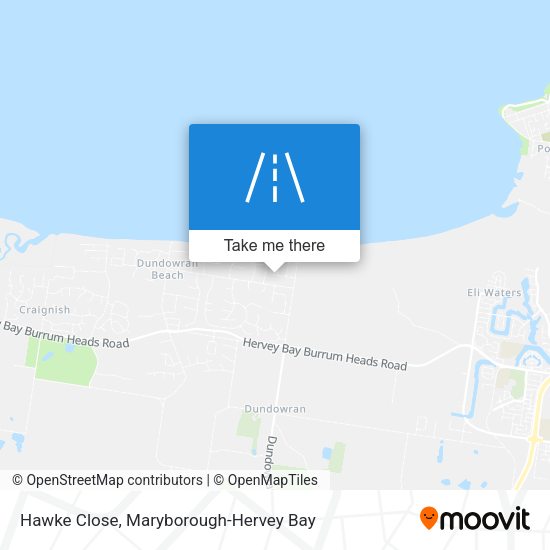 Hawke Close map