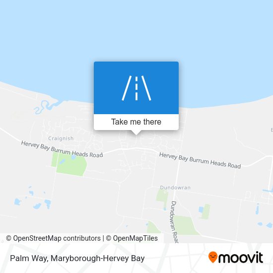 Palm Way map