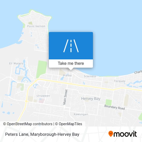 Peters Lane map