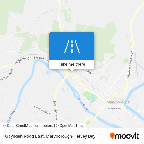 Gayndah Road East map