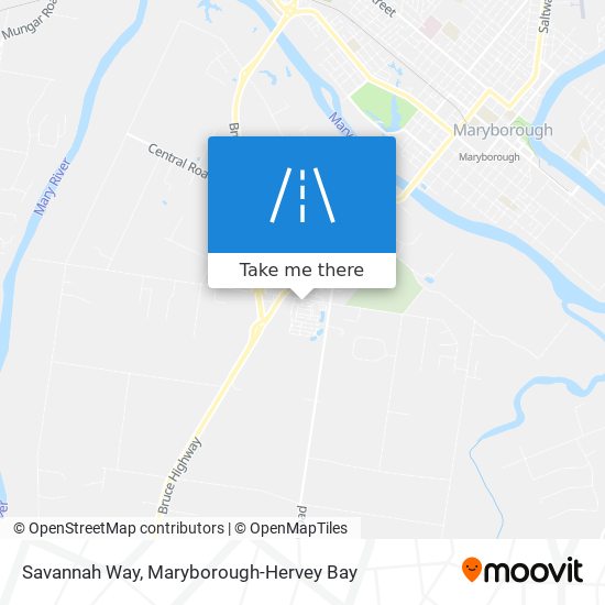 Mapa Savannah Way