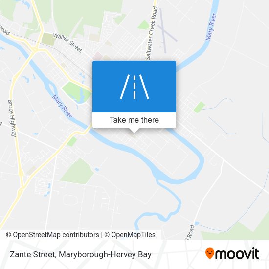 Zante Street map