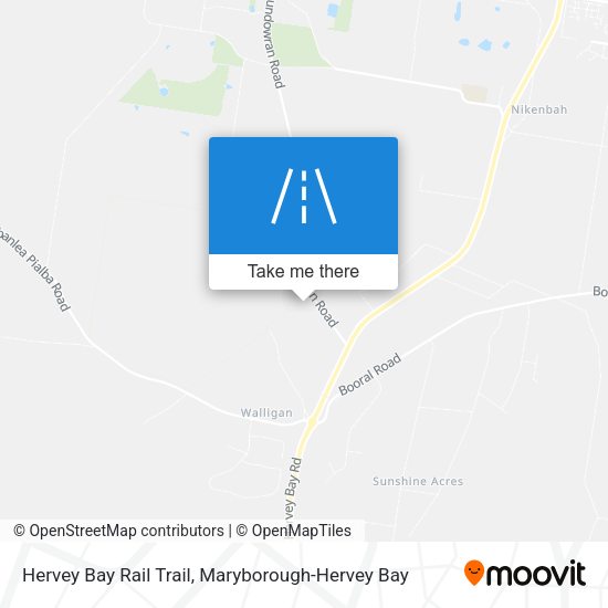 Hervey Bay Rail Trail map