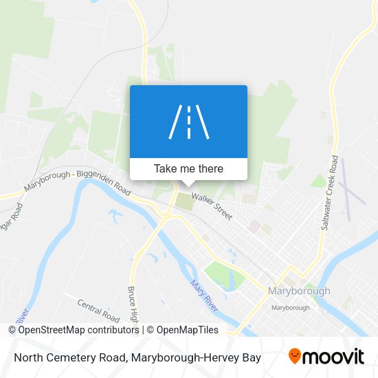 North Cemetery Road map