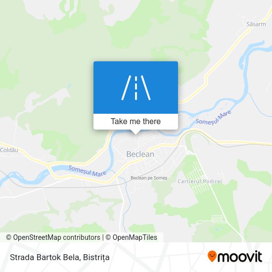 Strada Bartok Bela map
