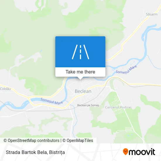 Strada Bartok Bela map